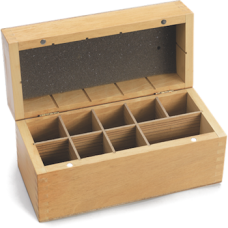 Wooden Box for Gold Testing with 9 compartments